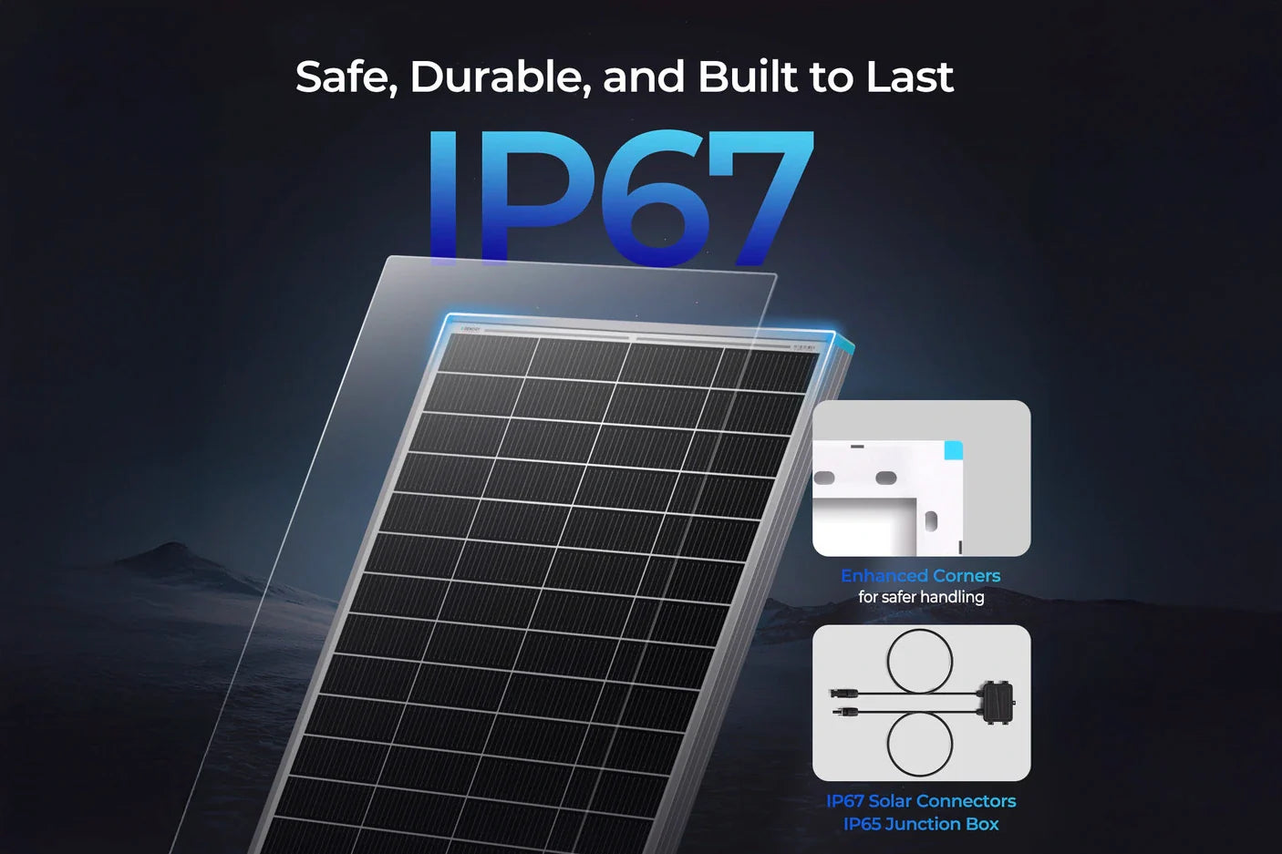 Renogy 175 Watt N-Type 16BB Solar Panel | 12V