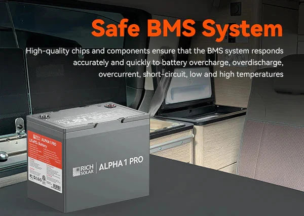 ALPHA 1 PRO 12V 100Ah LiFePO4 Battery for RVs, Vans, Off-Grid | UL Certified