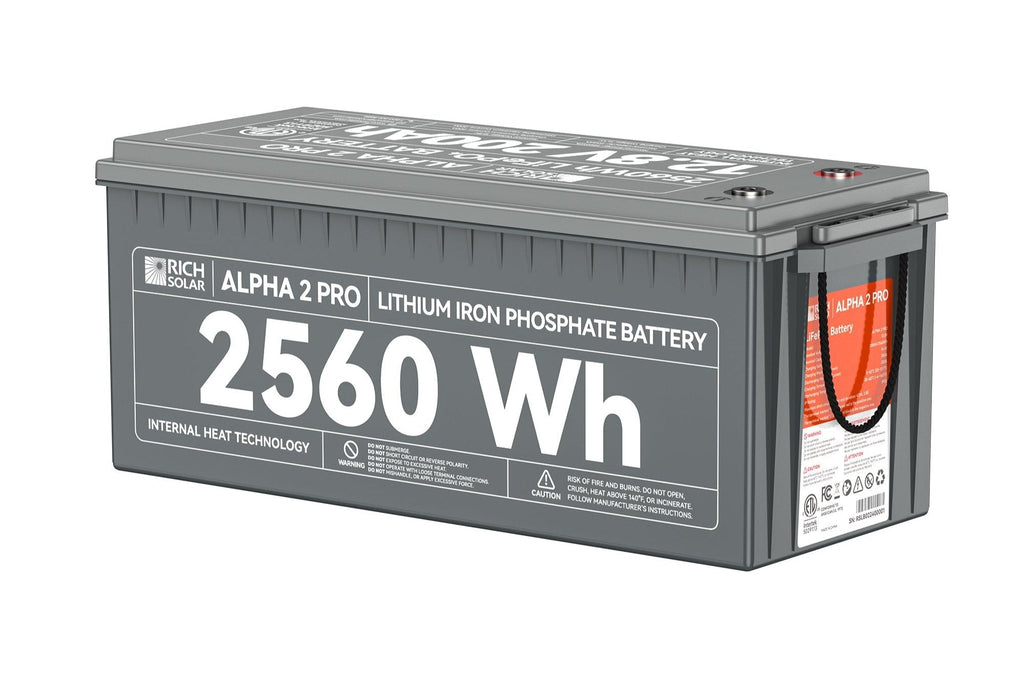 ALPHA 2 PRO 12V 200Ah LiFePO4 Battery for RVs, Vans | UL Certified