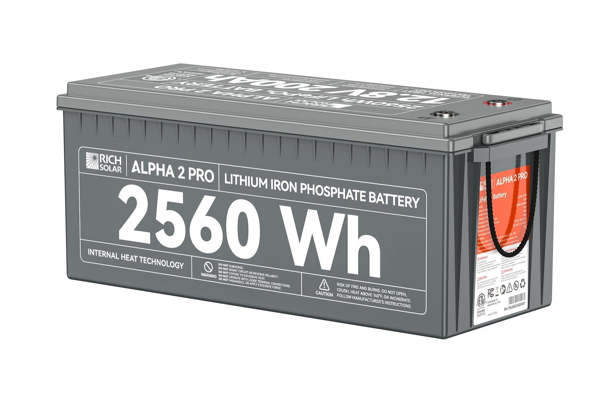 ALPHA 2 PRO 12V 200Ah LiFePO4 Battery for RVs, Vans | UL Certified