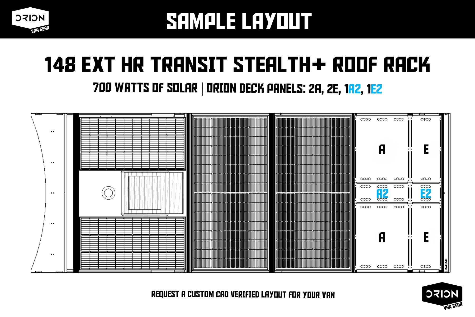 Ford Transit Stealth+ Roof Rack